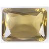Image 1 : 61.15CT LARGE EMERALD-CUT NATURAL CITRINE