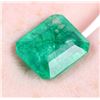 Image 1 : 9.1CT CUSHION CUT RECTANGULAR EMERALD GEMSTONE