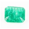 Image 2 : 9.1CT CUSHION CUT RECTANGULAR EMERALD GEMSTONE