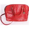 Image 1 : BRAHMIN MELBOURNE RED CROC ITALIAN LEATHER BAG