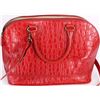 Image 3 : BRAHMIN MELBOURNE RED CROC ITALIAN LEATHER BAG