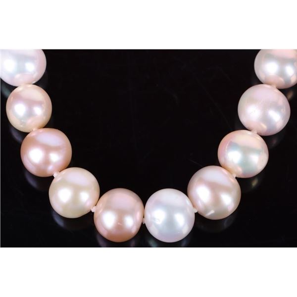 9.5-11.0MM PASTEL SOUTH SEA PEARL LADIES NECKLACE