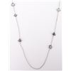 Image 1 : ELLE STERLING SILVER MULT-STONE NECKLACE