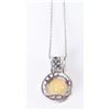 Image 2 : 3.5CT OPAL STERLING SILVER NECKLACE