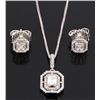 Image 1 : 1.39CTW DIAMOND 14K WHITE GOLD MATCHING SET