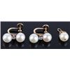 Image 3 : 14K & 10K YELLOW GOLD MATCHING PEARL JEWELRY SET
