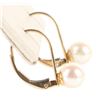 Image 4 : BEAUTIFUL 14K  PEARL NECKLACE & EARRING SET