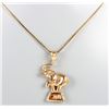 Image 2 : 14K GOLD ELEPHANT IN CIRCUS PENDANT NECKLACE