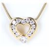 Image 1 : KRYPELL 18K YELLOW GOLD DIAMOND HEART NECKLACE