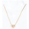 Image 2 : KRYPELL 18K YELLOW GOLD DIAMOND HEART NECKLACE