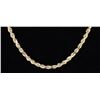 Image 1 : 22" SOLID 14K YELLOW GOLD MEN'S ROPE NECKLACE