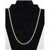 Image 2 : 22" SOLID 14K YELLOW GOLD MEN'S ROPE NECKLACE