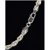 Image 3 : 22" SOLID 14K YELLOW GOLD MEN'S ROPE NECKLACE