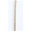 Image 5 : 22" SOLID 14K YELLOW GOLD MEN'S ROPE NECKLACE