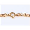 Image 3 : 18K YELLOW GOLD CIRLE HOLLOW CUBE CHAIN NECKLACE