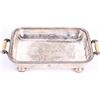 Image 5 : ANTIQUE SILVER PLATED DINNER TRAY SET