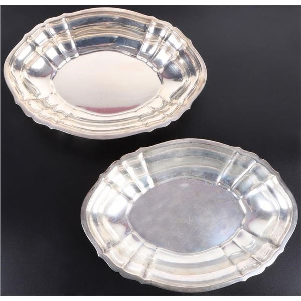 CHIPPENDALE STERLING SILVER OVAL PLATTER SET