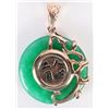 Image 1 : ASIAN BRIGHT GREEN JADE LADIES PENDANT