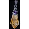 Image 1 : CITRINE & AMETHYST STERLING SILVER PENDANT
