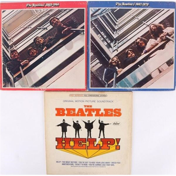 VARIOUS BEATLES VINYL RECORDS LOT OF 3