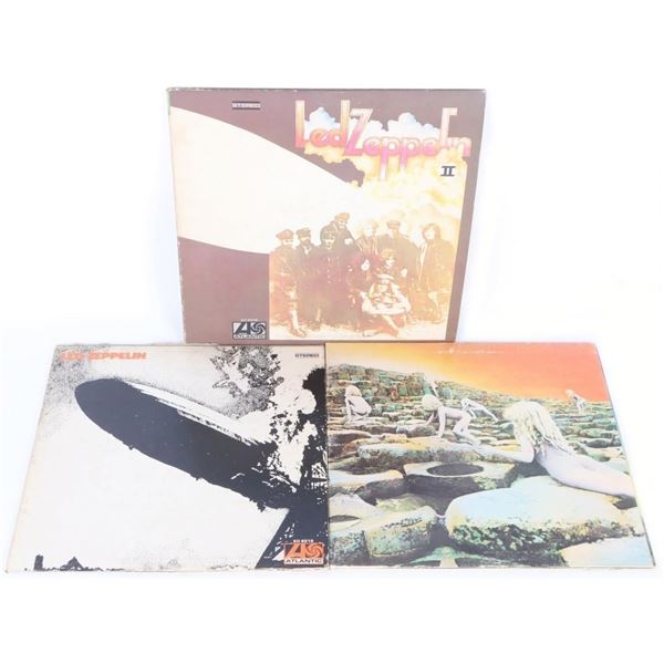 LED ZEPPELIN VARIOUS VINYL RECORDS LOT OF 3