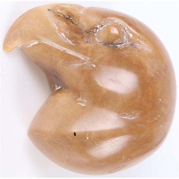 UNSIGNED HAND-CARVED EAGLE HEAD TAGUA NUT