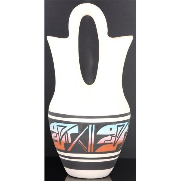 DLEE AMERICAN NAVAJO DOUBLE SPOUT POTTERY VASE