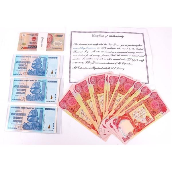 MINT UNCIRCULATED FOREIGN CURRENCY NOTES