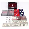 Image 1 : ASSORTED SILVER & OTHER COINS & BILLS - LOT OF 15