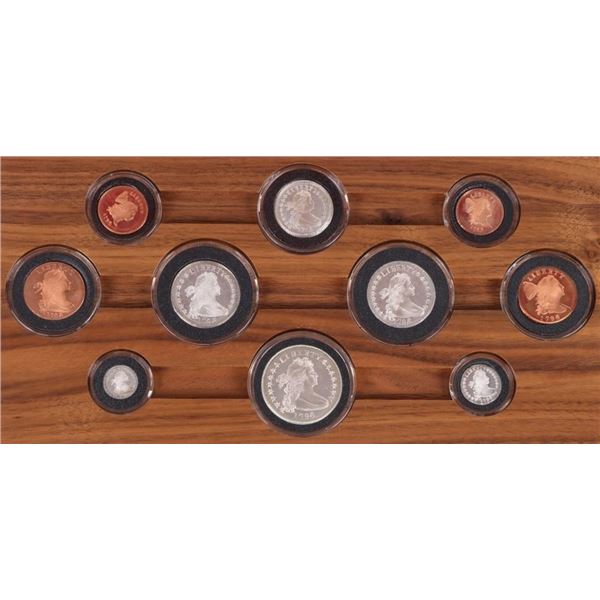 GALLERY MINT 1796 DRAPED BUST 10 COIN REPLICA SET