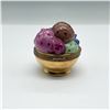 Image 3 : Decor Ceram Limoges Trinket Box, Ice Cream Sundae w/Fruit