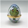 Image 1 : Elliot Hall Enamel Swan Egg Shaped Box