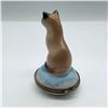 Image 2 : Eximious Limoges Porcelain Hinged Box, Siamese Cat