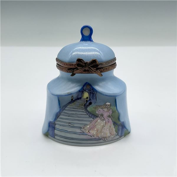 Hand-Painted Porcelain Trinket Box, Cinderella Theme