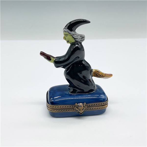 La Gloriette Limoges Hand-Painted Trinket Box, Witch