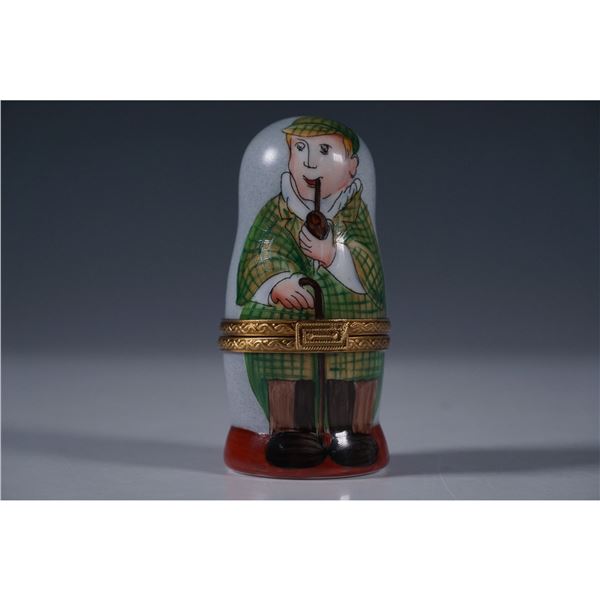 Limoges Figurine Box, Sherlock Holmes Nesting Dolls