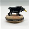 Image 2 : Limoges France Hand-Painted Porcelain Hinged Box, Bull