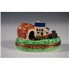 Image 1 : Puy de Dome Limoges France Figurine Box, Train Scene