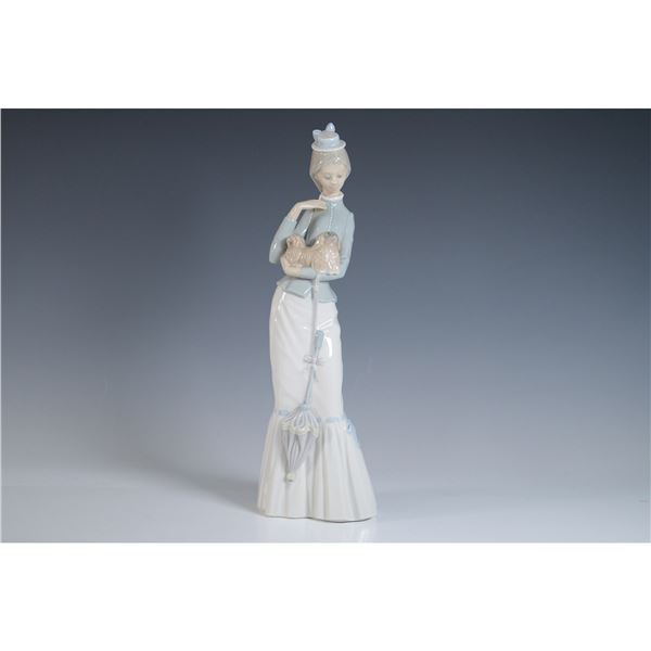 Lladro Porcelain Figurine, Walk With The Dog 1004893