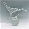Image 1 : Venetian Glass Sculpture, Eagle in Flight, Signed