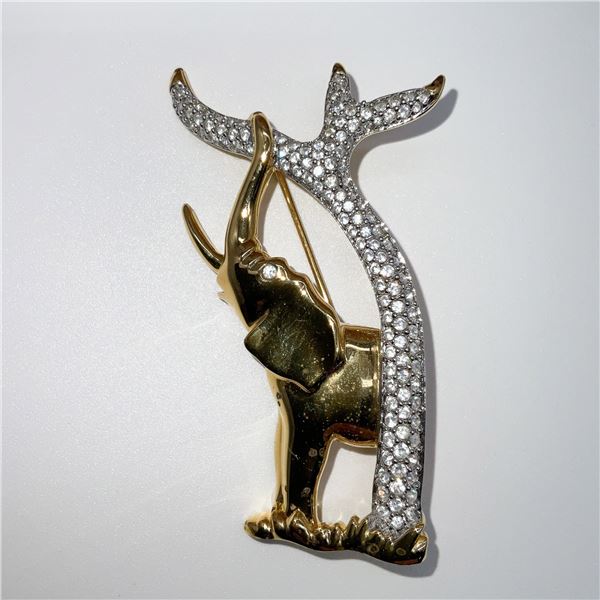 Swarovski SCS Brooch, Elephant with Tree 003-8902448