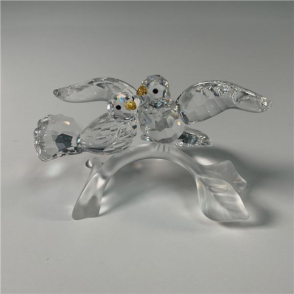 Swarovski Crystal Figurine, Turtledoves