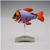 Image 1 : Swarovski Camaret Fuchsia Rain Paradise Fish Figurine with Original Box