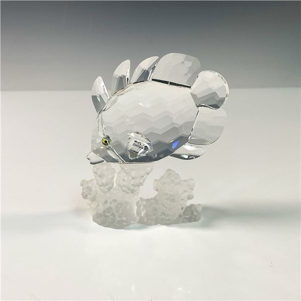 Swarovski Crystal Figurine, Butterfly Fish on Coral