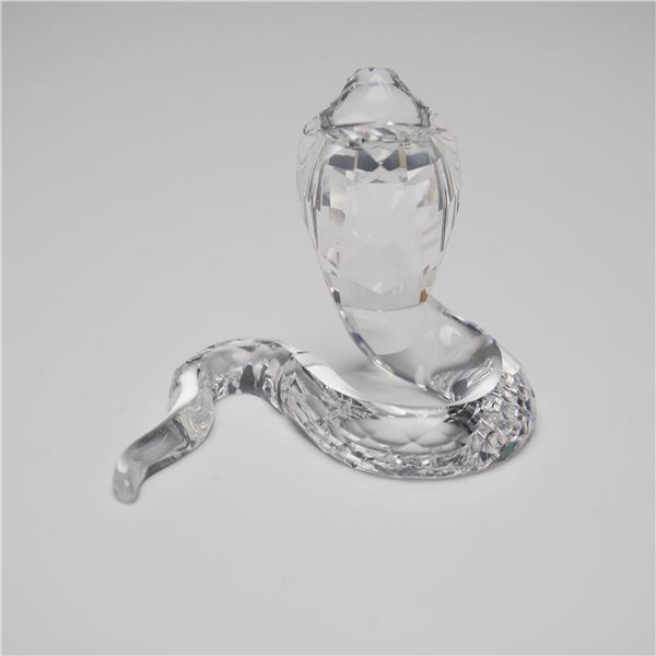 Swarovski Crystal Figurine, Cobra with Original Box