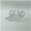 Image 2 : Swarovski Crystal Figurine, Snails on Vine Leaf