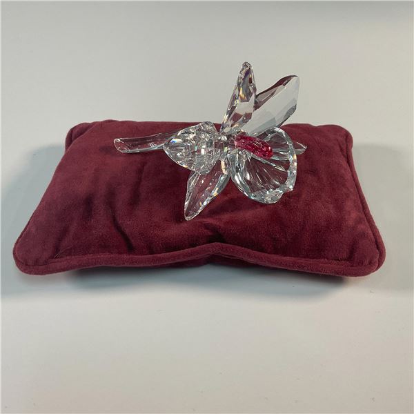 Swarovski Crystal Figurine, Orchid - Dark Pink Center