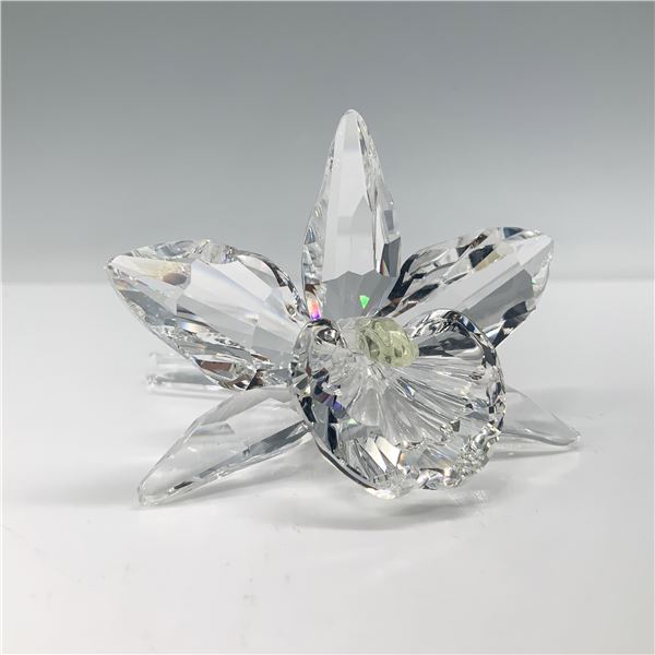 Swarovski Crystal Figurine, Orchid Yellow Center w/ Box