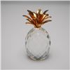 Image 1 : Swarovski Pineapple Figurine, Gold Small