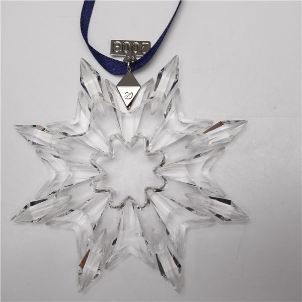 Swarovski Crystal 2003 Annual Christmas Ornament with Original Box